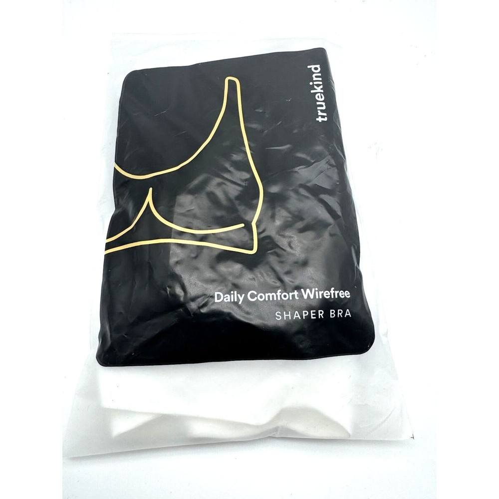 Truekind Daily Comfort Wirefree SHAPER BRA - Size Small White